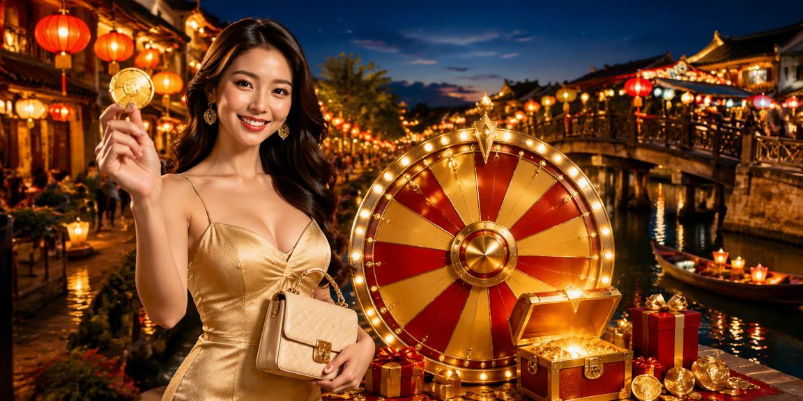 Người tham gia bốc thăm may mắn dưới ánh đèn lồng Hội An lung linh